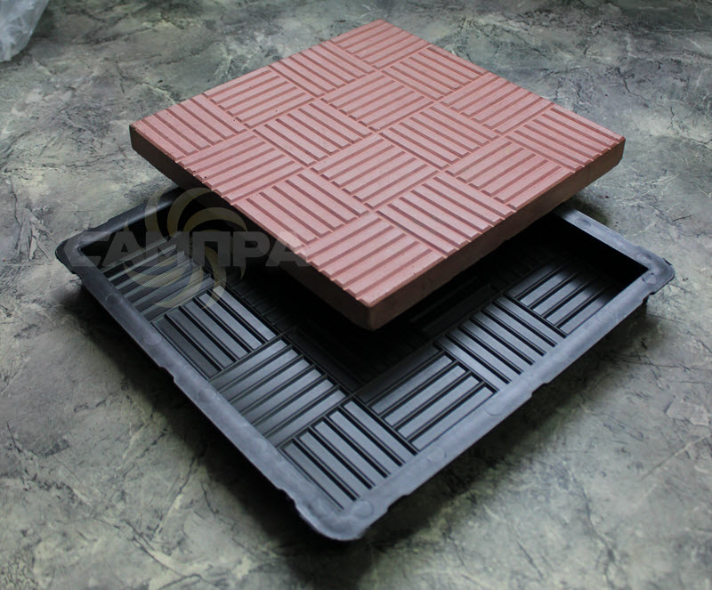 Фото формы для изготовления тротуарной плитки